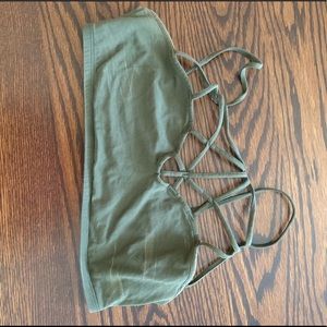 Express green straps bandeau